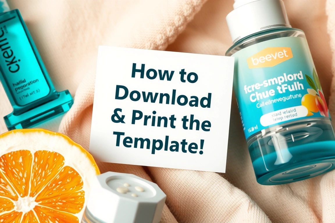 How to Download and Print the Template (No Sign-Up Required) — Your 2026 Korean Skincare Routine Tracker: A Guide to Consistent Results