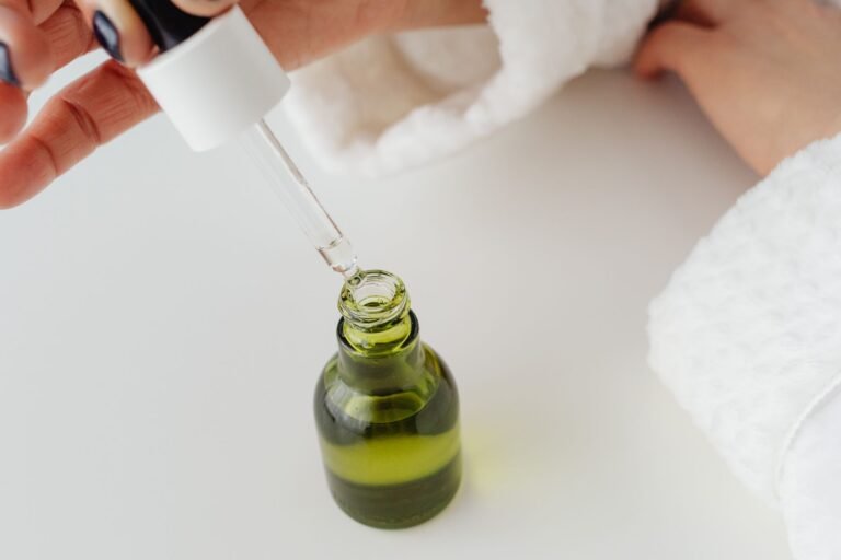 An editorial image illustrating layer green tea extract korean skincare routine.